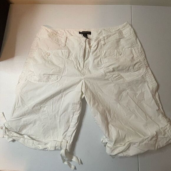 Two pairs of I.N.C. International Concepts bermuda shirts roll up black/white 14 - Picture 2 of 9